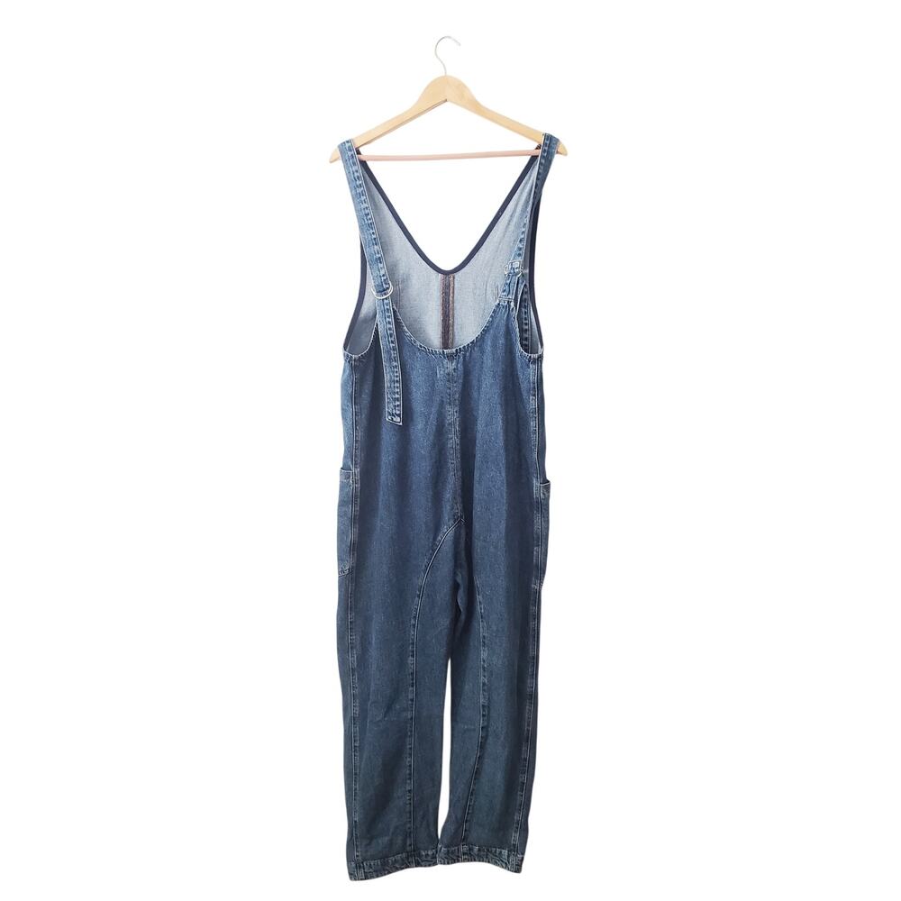 Free People High Roller Denim Jumpsuit Size Extra Small - Picture 4 of 9